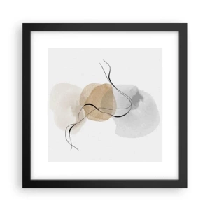 Affiche dans un cadre noir - Poster - Perles d'air - 30x30 cm