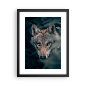 Affiche dans un cadre noir - Poster - Chasseur - 30x40 cm