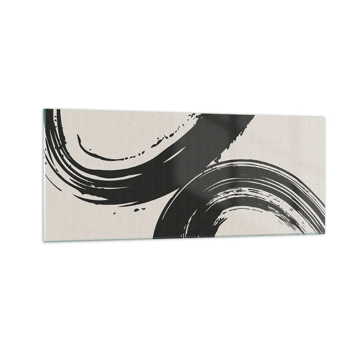 Impression sur verre - Image sur verre - Balayage circulaire - 100x40 cm