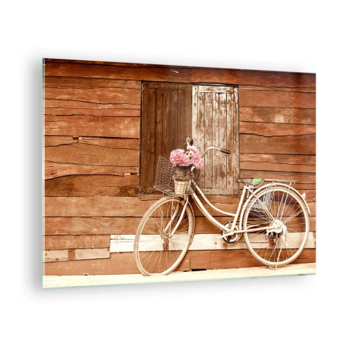 Impression sur verre - Image sur verre - Je reviens tout de suite - 70x50cm - Je reviens tout de suite - Décoration murale moderne pour le salon et la chambre ARTTOR