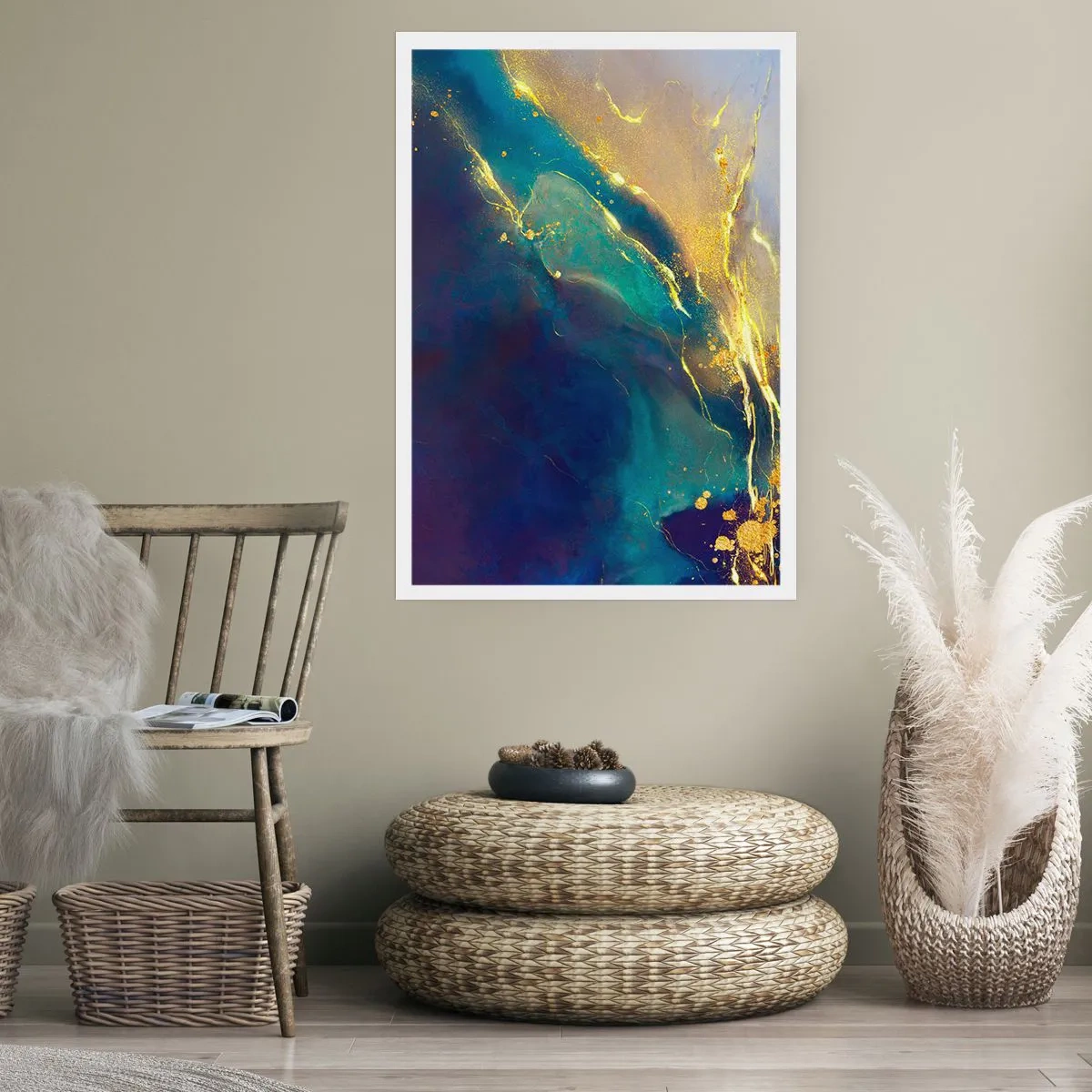 Affiche - Poster - Coulée d'or - 30x40 cm