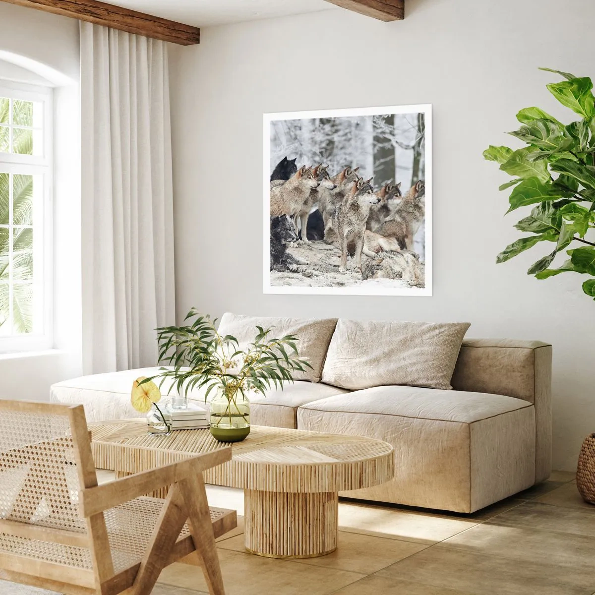 Affiche - Poster - Famille et amis - 50x50 cm