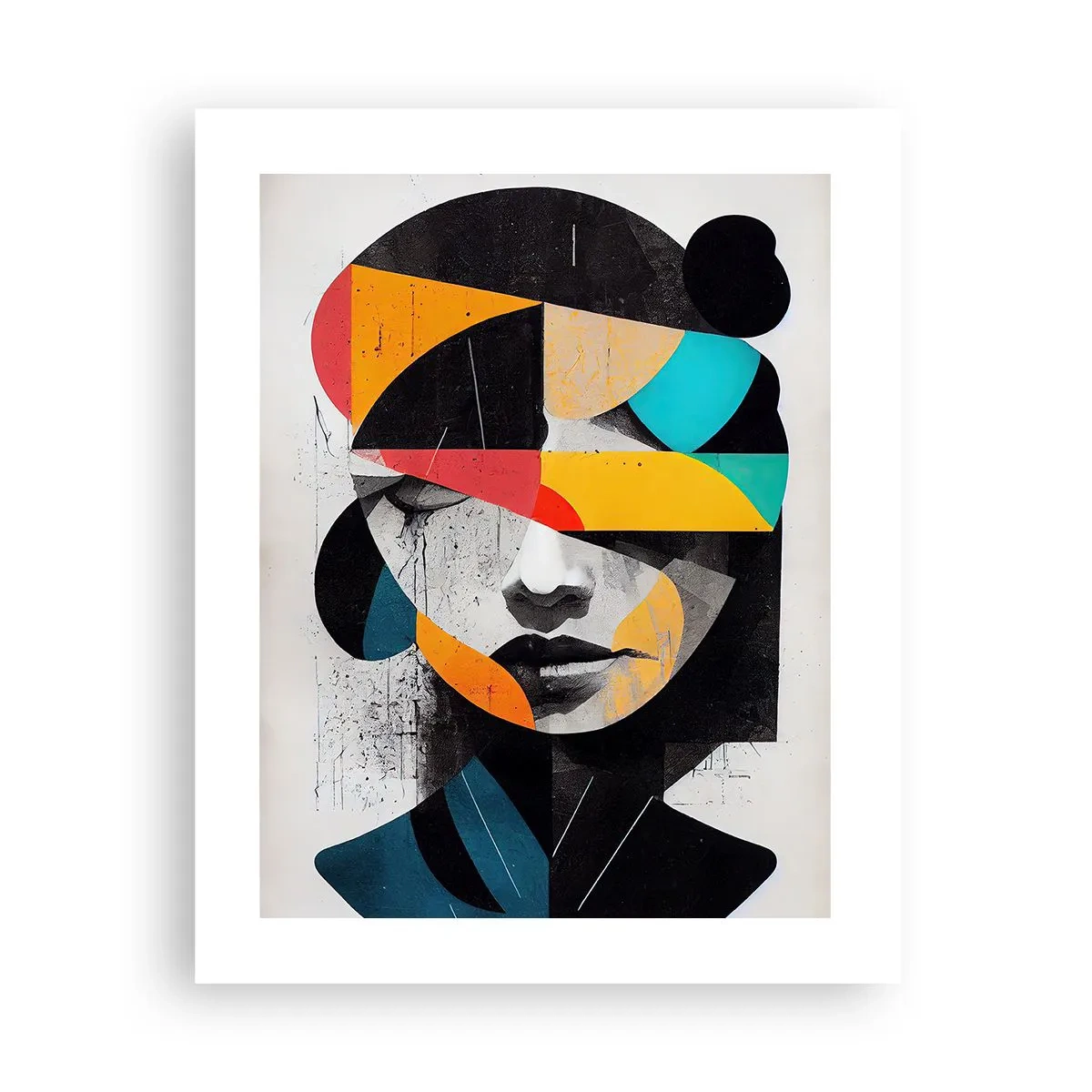 Affiche - Poster - Portrait intérieur multicolore - 40x50 cm