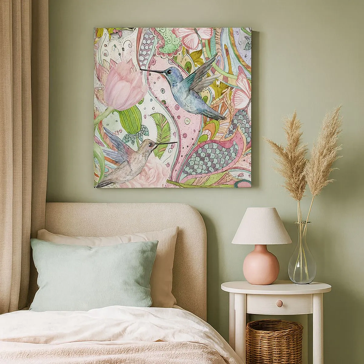 Impression sur toile - Image sur toile - Empêtré dans les vignes - 30x30 cm