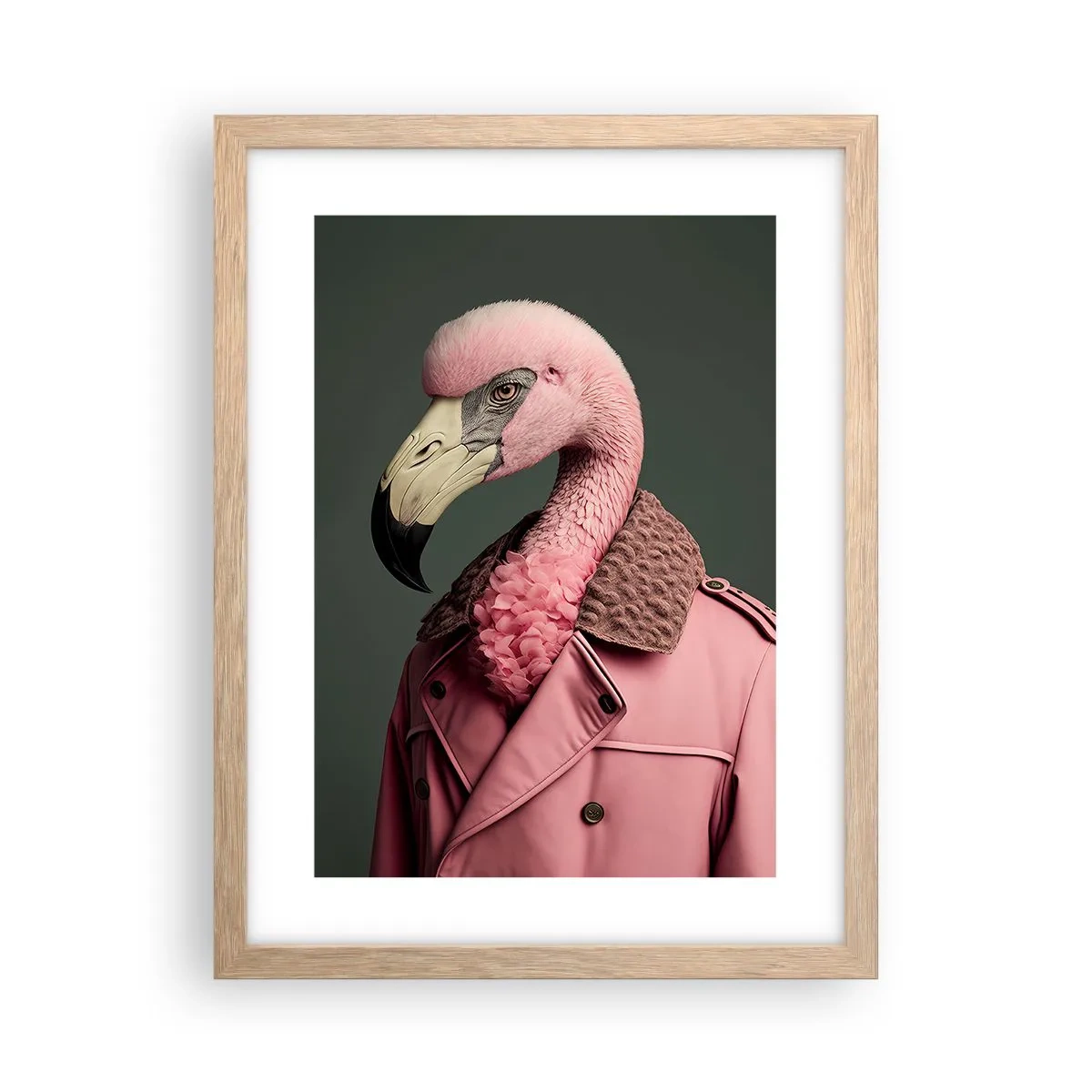 Affiche dans un chêne clair - Poster - La vraie élégance - 30x40 cm