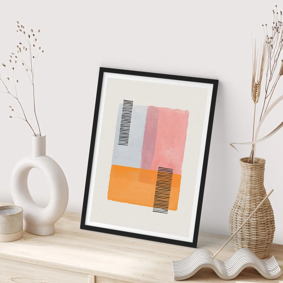 Affiche dans un cadre noir - Poster - D'un coin à l'autre - 70x100 cm