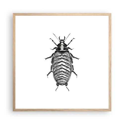 Affiche dans un chêne clair - Poster - Quel spécimen! - 60x60 cm