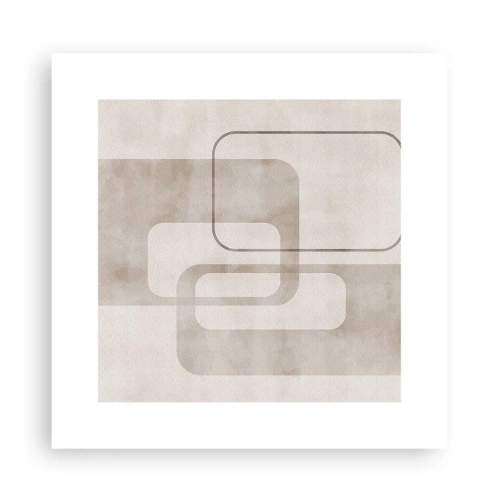 Affiche - Poster - Fugue géométrique - 30x30 cm