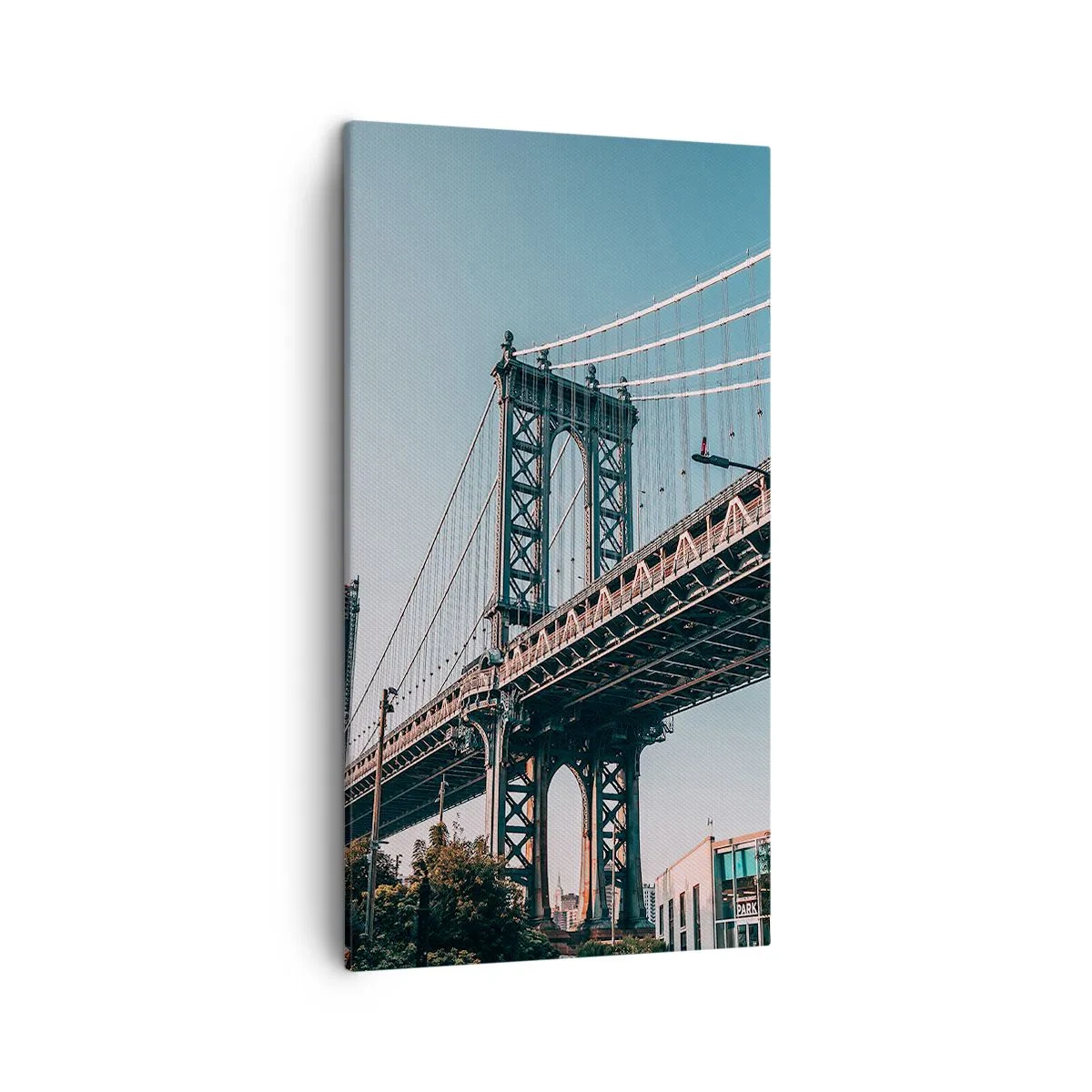 Impression sur toile - Image sur toile - Sur les vagues de la ville - 45x80 cm