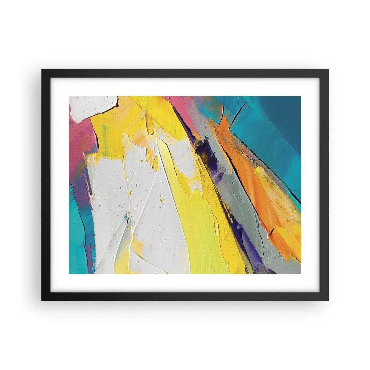 Affiche dans un cadre noir - Poster - Anatomie du monde - 50x40 cm