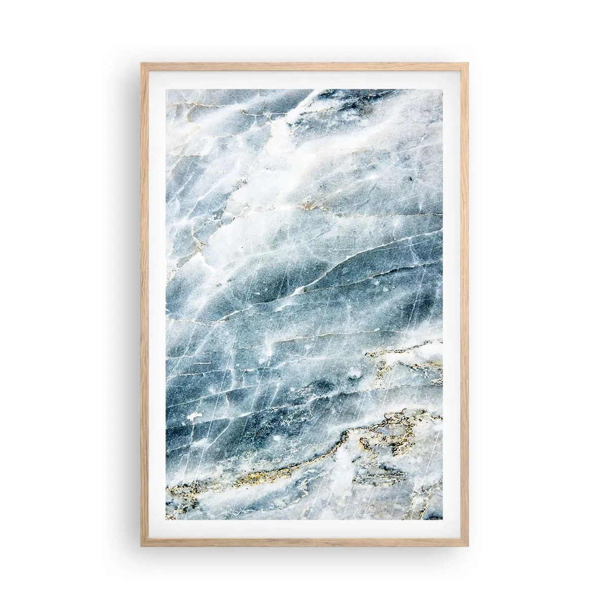 Affiche dans un chêne clair - Poster - Monde de glace - 61x91 cm