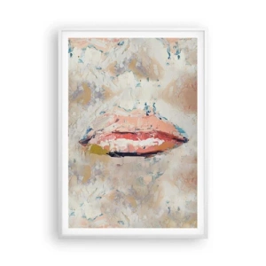 Affiche dans un cadre blanc - Poster - Éveil la pensée - 70x100 cm