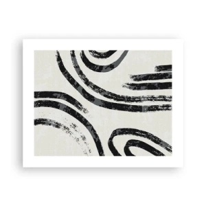 Affiche - Poster - À moitié arrêté - 50x40 cm