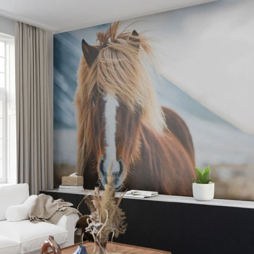 Papier peint sur mesure Standard Eco - Sentez-vous la liberté ? - Cheval, Nature, Animaux