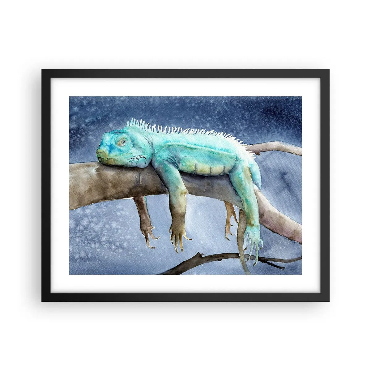 Affiche dans un cadre noir - Poster - Tout va bien! - 50x40 cm