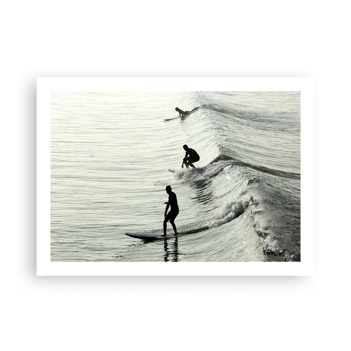 Affiche - Poster - A la rencontre de la vague - 70x50 cm