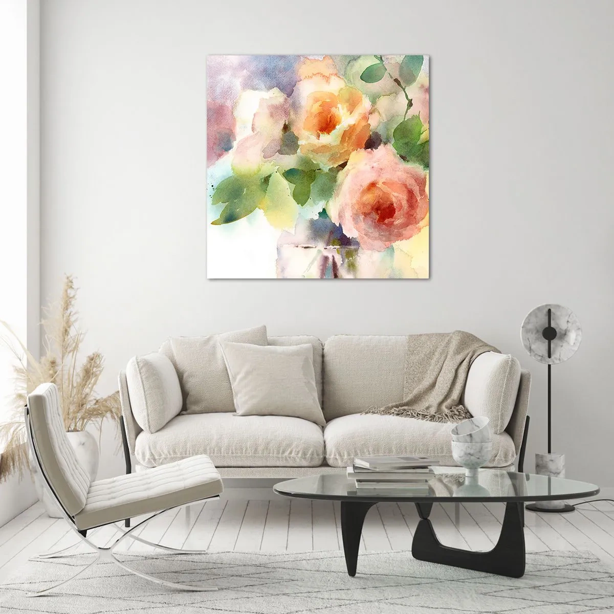 Impression sur verre - Image sur verre - Délicat comme l'aquarelle - 40x40 cm