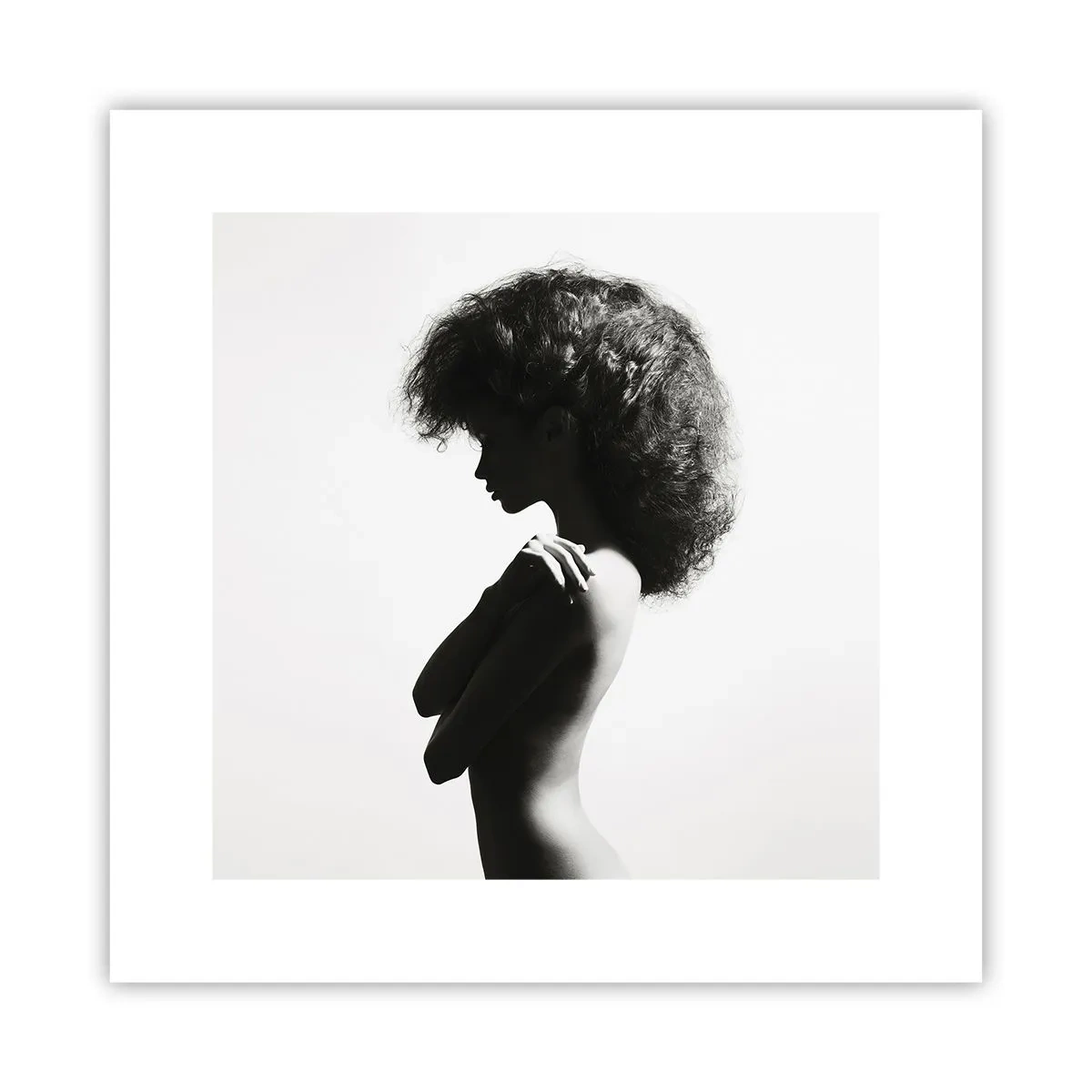 Affiche - Poster - Comme une fleur au bout d'une fine tige - 30x30 cm