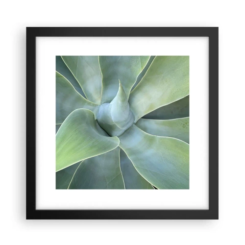 Affiche dans un cadre noir - Poster - La naissance de la verdure - 30x30 cm