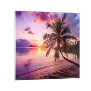 Impression sur verre - Image sur verre - Le bonheur à l'horizon - 30x30 cm