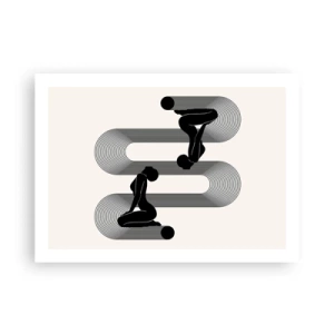 Affiche - Poster - Symétrie sensuelle - 70x50 cm