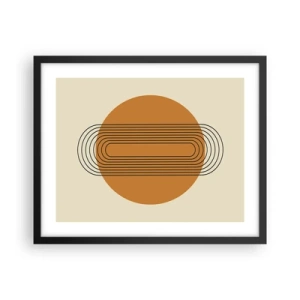 Affiche dans un cadre noir - Poster - Plan idéal - 50x40 cm