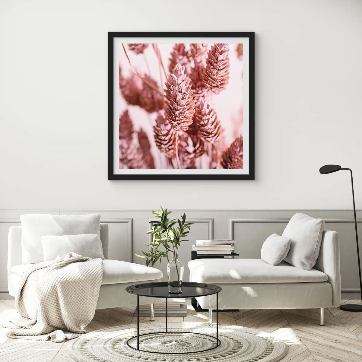 Affiche dans un cadre noir - Poster - Apparemment discret - 50x50 cm