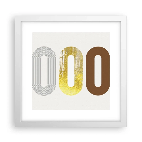 Affiche dans un cadre blanc - Poster - Ooo! - 30x30 cm