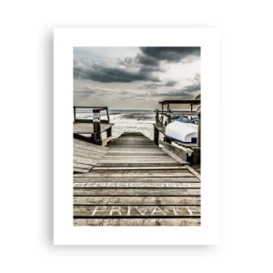 Affiche - Poster - Plage de minuit - 30x40 cm