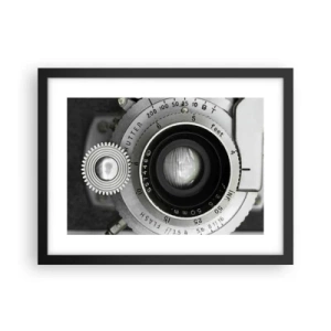 Affiche dans un cadre noir - Poster - Histoire d'Hollywood - 40x30 cm