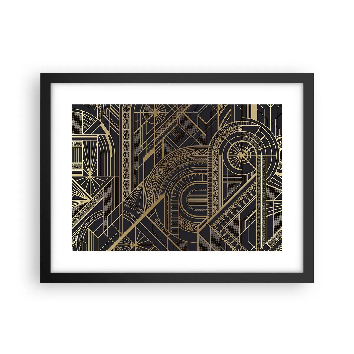 Affiche dans un cadre noir - Poster - Concept, idée, plan - 40x30 cm