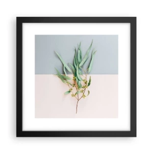 Affiche dans un cadre noir - Poster - Subtilité pastel - 30x30 cm