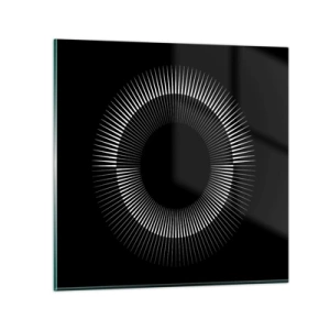 Impression sur verre - Image sur verre - Soleil noir - 40x40 cm