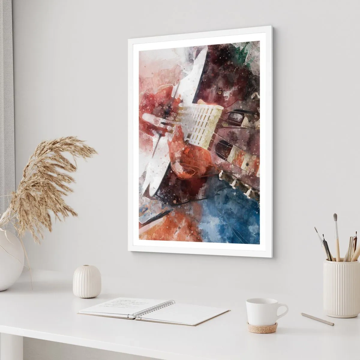 Affiche dans un cadre blanc - Poster - Et qu'en pensez-vous ? - 50x70 cm