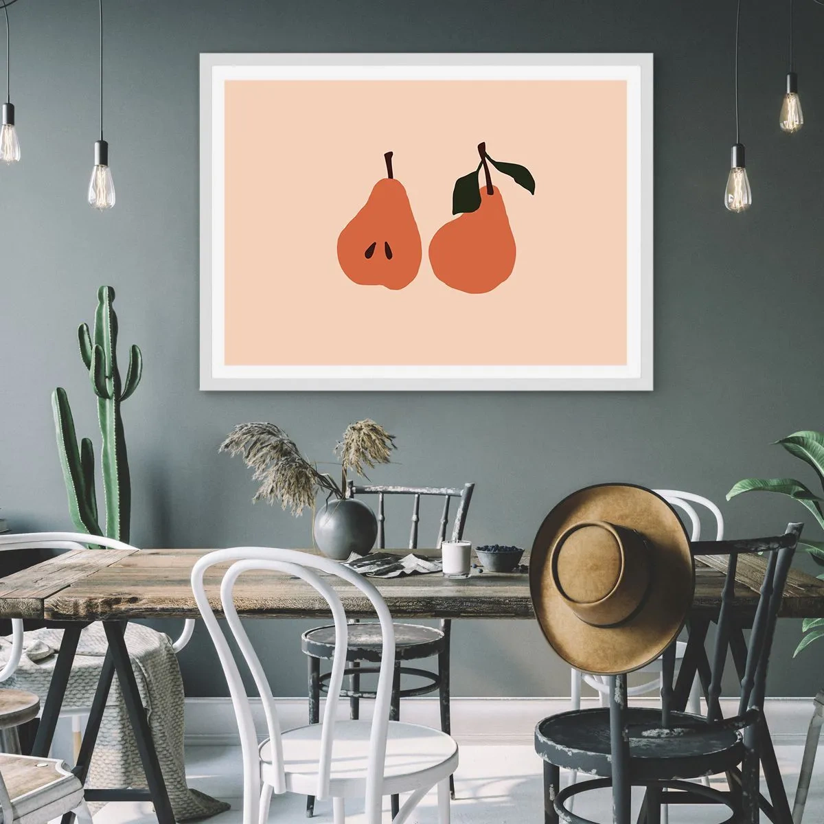 Affiche dans un cadre blanc - Poster - La douceur elle-même - 70x50 cm