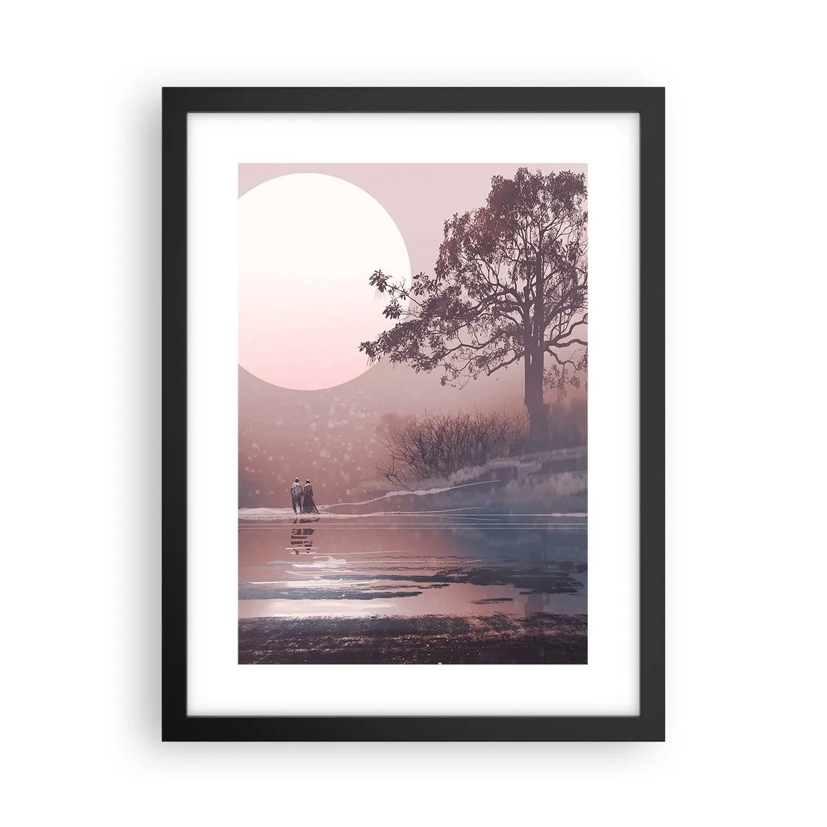 Affiche dans un cadre noir - Poster - Merveilles de la nuit - 30x40 cm