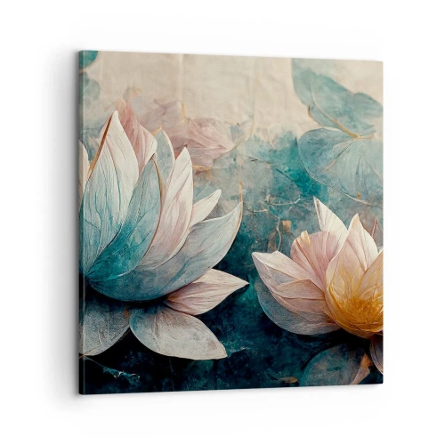 Impression sur toile - Image sur toile - Les étoiles du lac - 60x60 cm