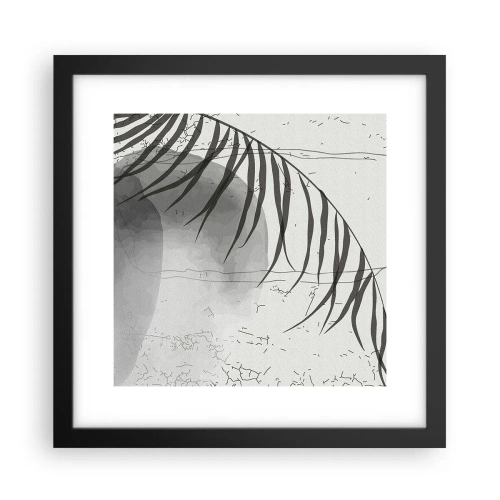 Affiche dans un cadre noir - Poster - L'exotisme subtil de la nature - 30x30 cm
