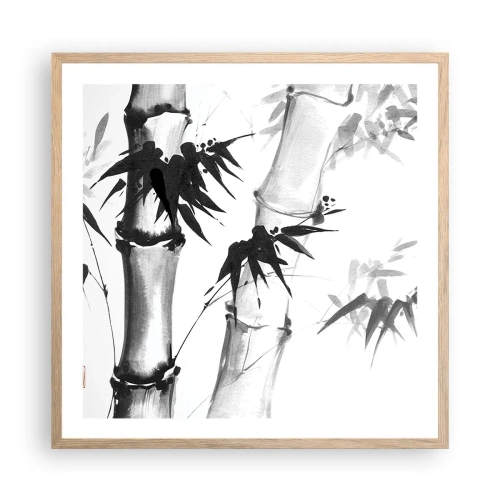 Affiche dans un chêne clair - Poster - Gros plan sur l'orient - 60x60 cm