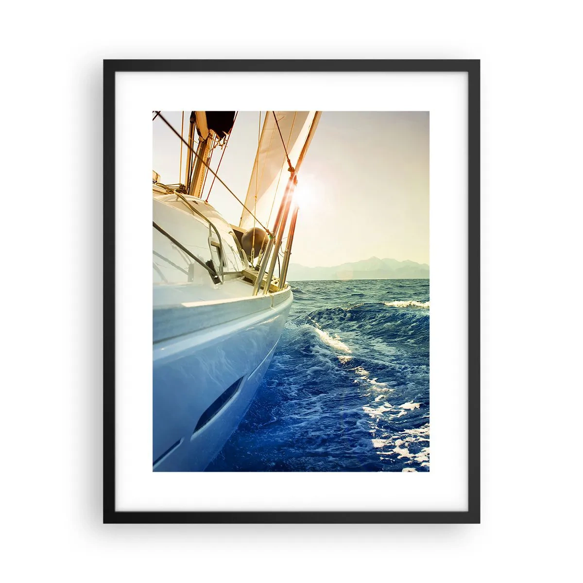 Affiche dans un cadre noir - Poster - Suite à l'aventure - 40x50 cm