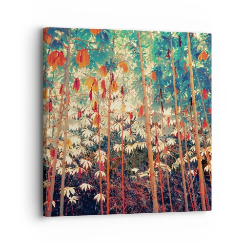 Impression sur toile - Image sur toile - La vie secrète des feuilles - 30x30 cm