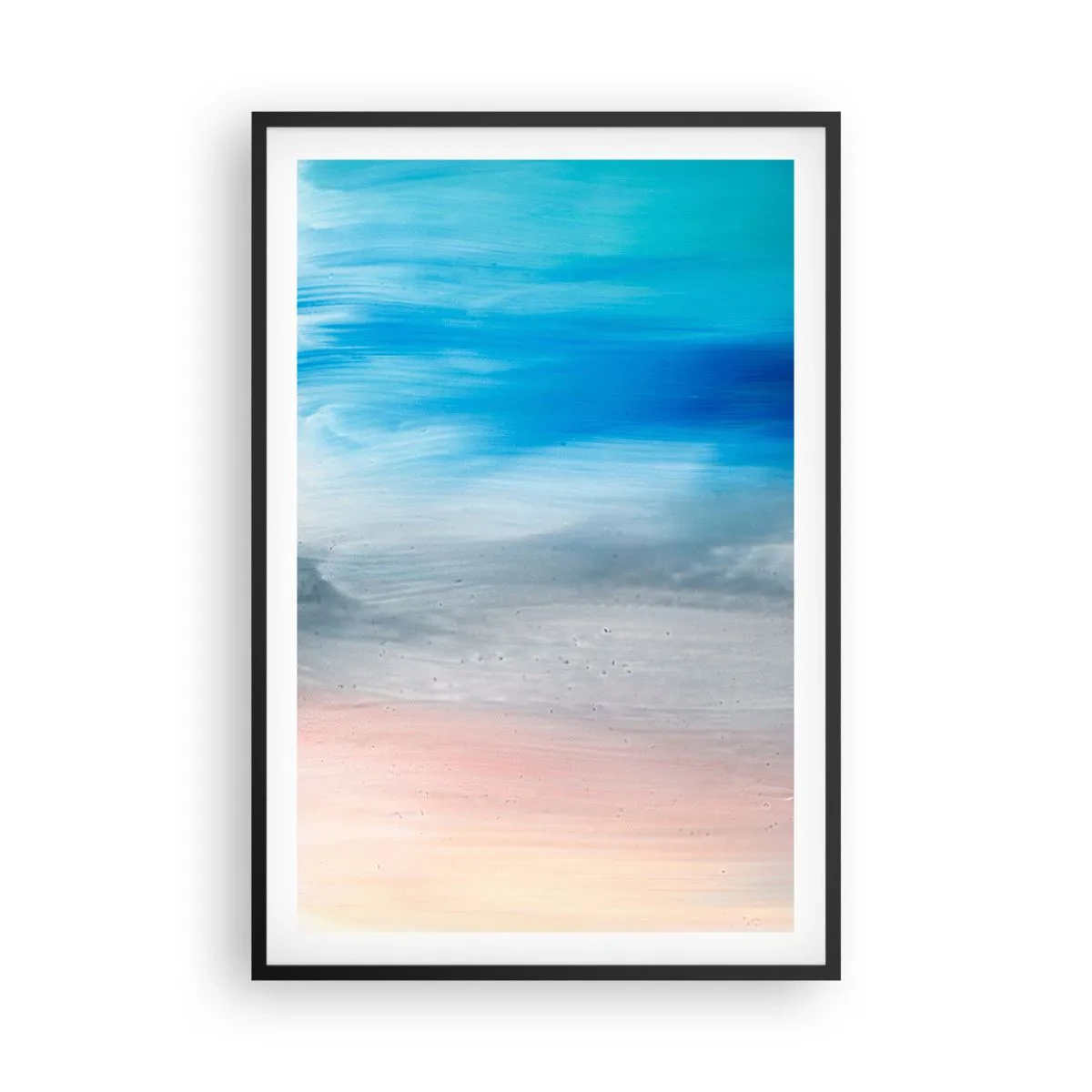 Affiche dans un cadre noir - Poster - Éléments : air - 61x91 cm