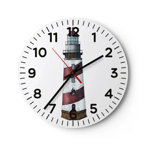 Horloge murale - Pendule murale - Toujours sur ses gardes - 40x40 cm