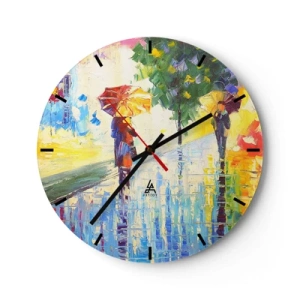 Horloge murale - Pendule murale - Et tout est clair - 40x40 cm