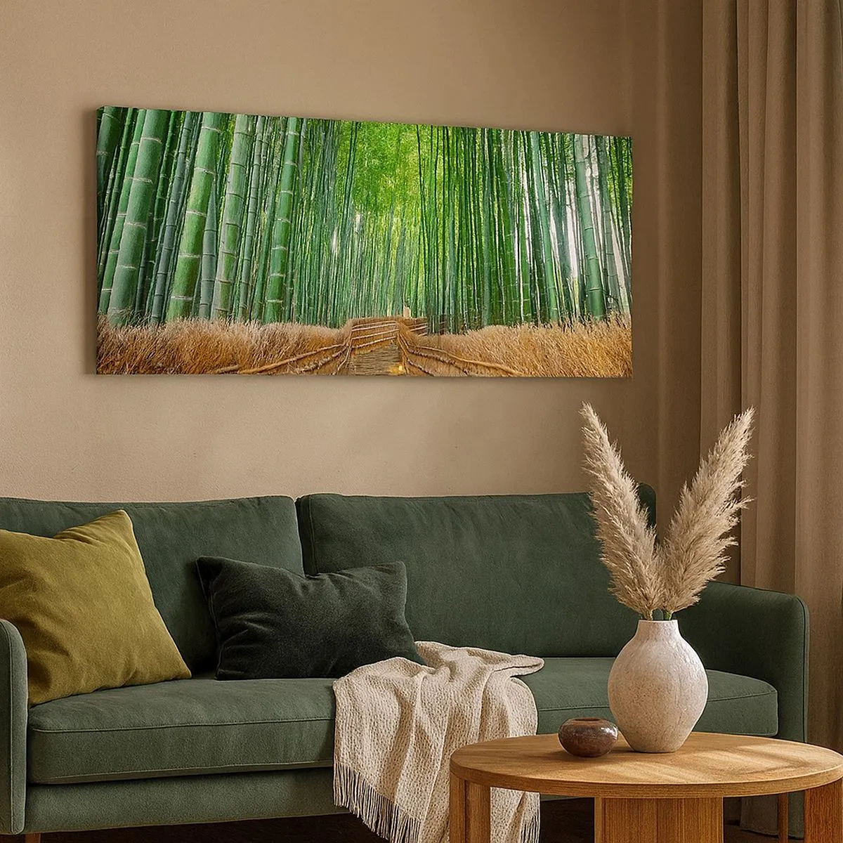Impression sur toile - Image sur toile - L'essence de la nature asiatique - 100x40 cm