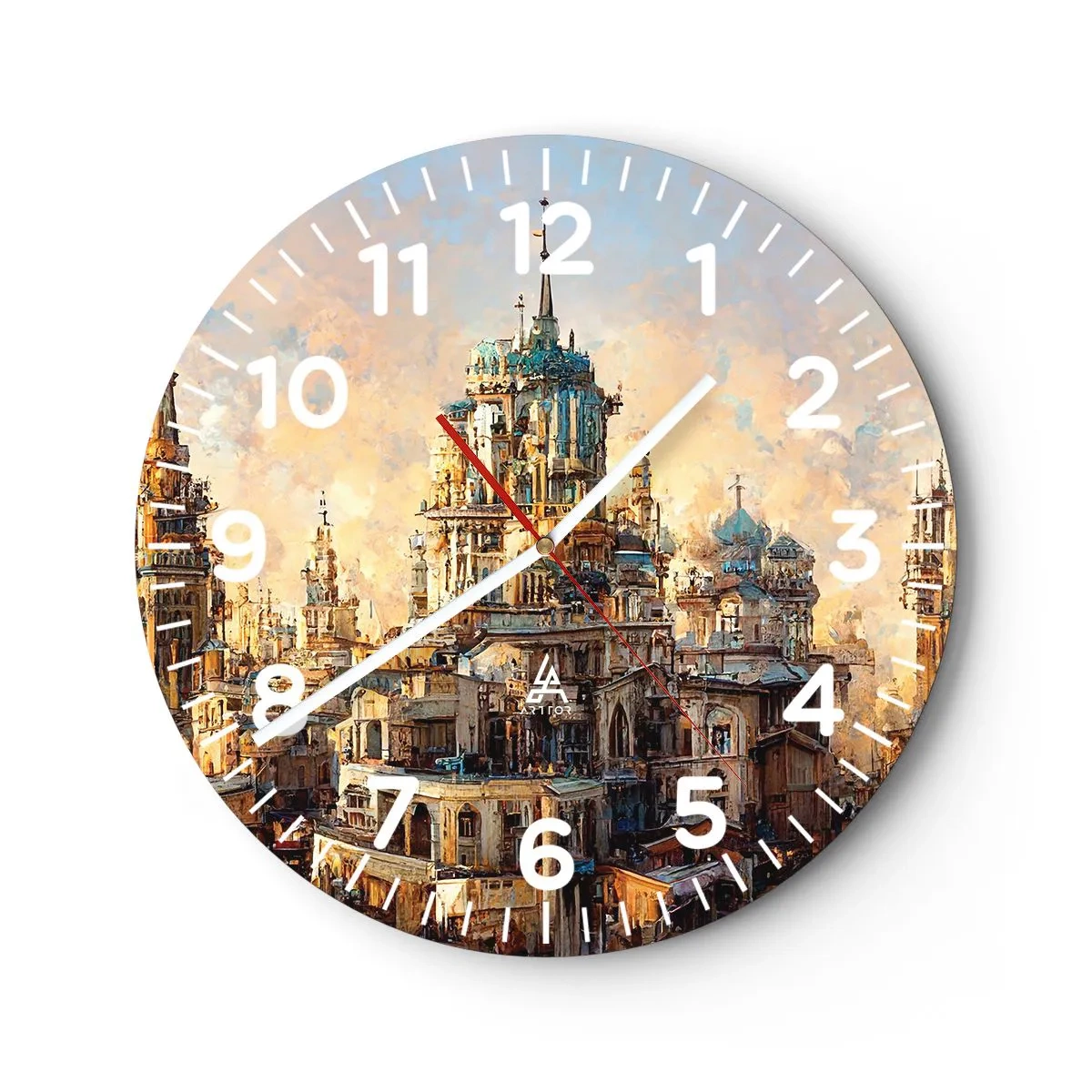 Horloge murale - Pendule murale - Ville des villes - 40x40 cm