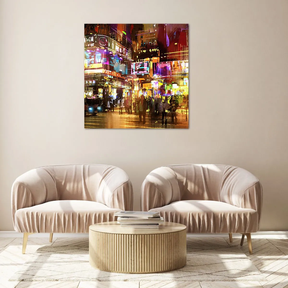 Impression sur verre - Image sur verre - Dans une mer de lumière - 70x70 cm