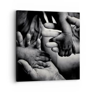 Impression sur toile - Image sur toile - Être humain - 30x30 cm
