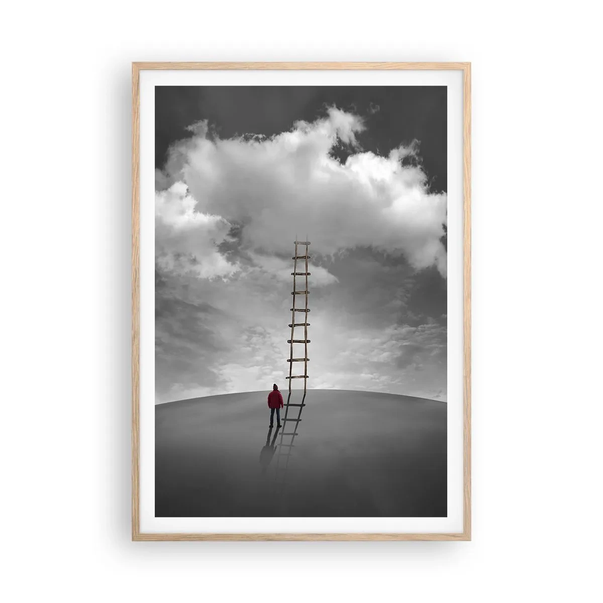 Affiche dans un chêne clair - Poster - Tout est possible - 70x100 cm