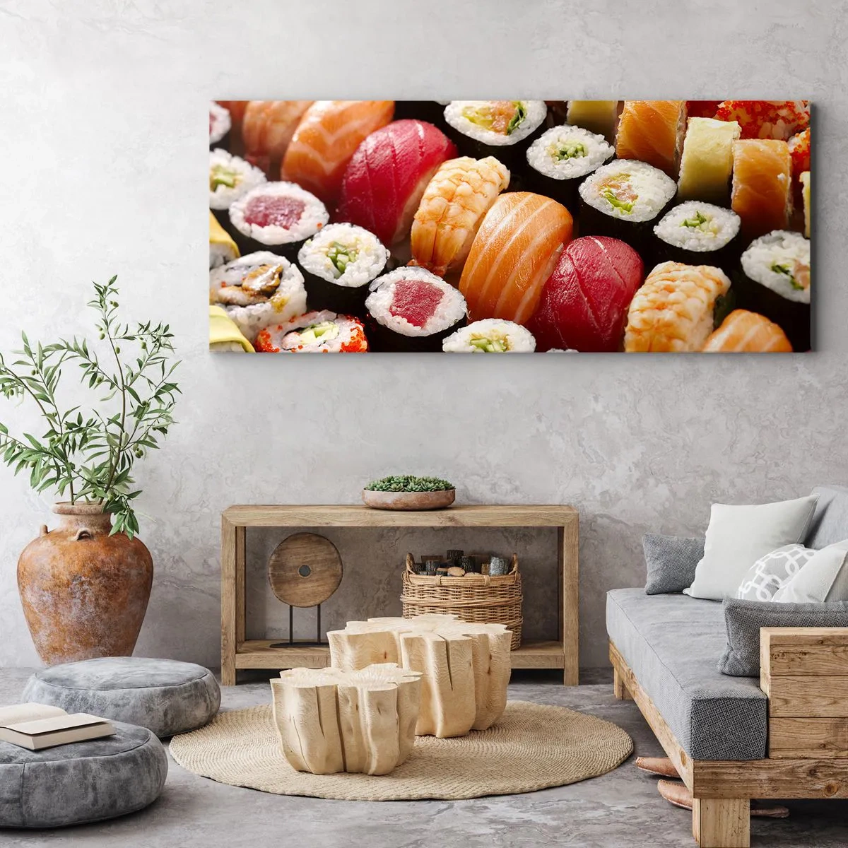 Impression sur toile - Image sur toile - Couleurs et saveurs d'Asie - 90x30 cm
